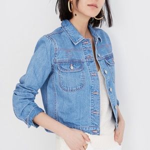 Madewell Cropped Jean Jacket Western Edition